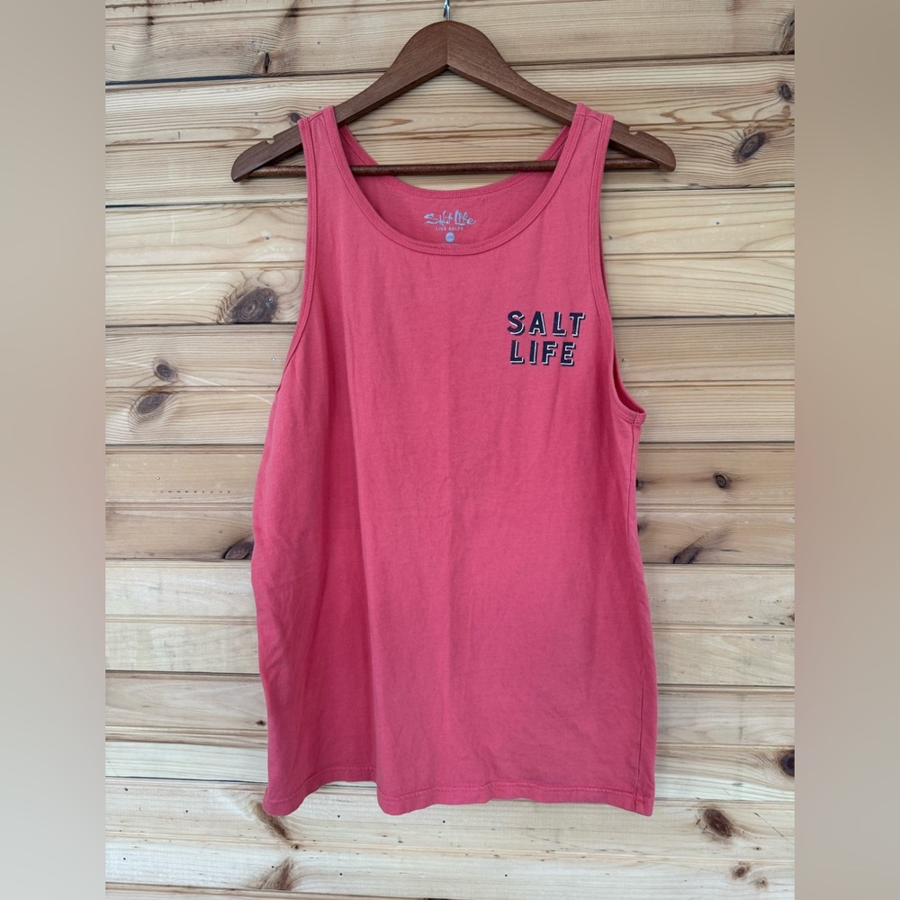SALT LIFE | Men’s Coral Colored Tank Top